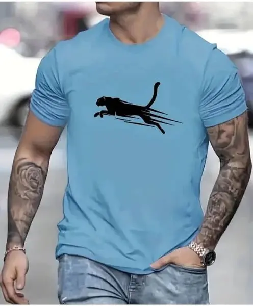Elbatross Men's Printed 1 Round Slim Fit T-shirt